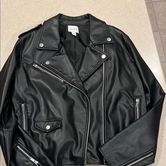 Faux Leather Black Jacket. - Picture 1 of 4